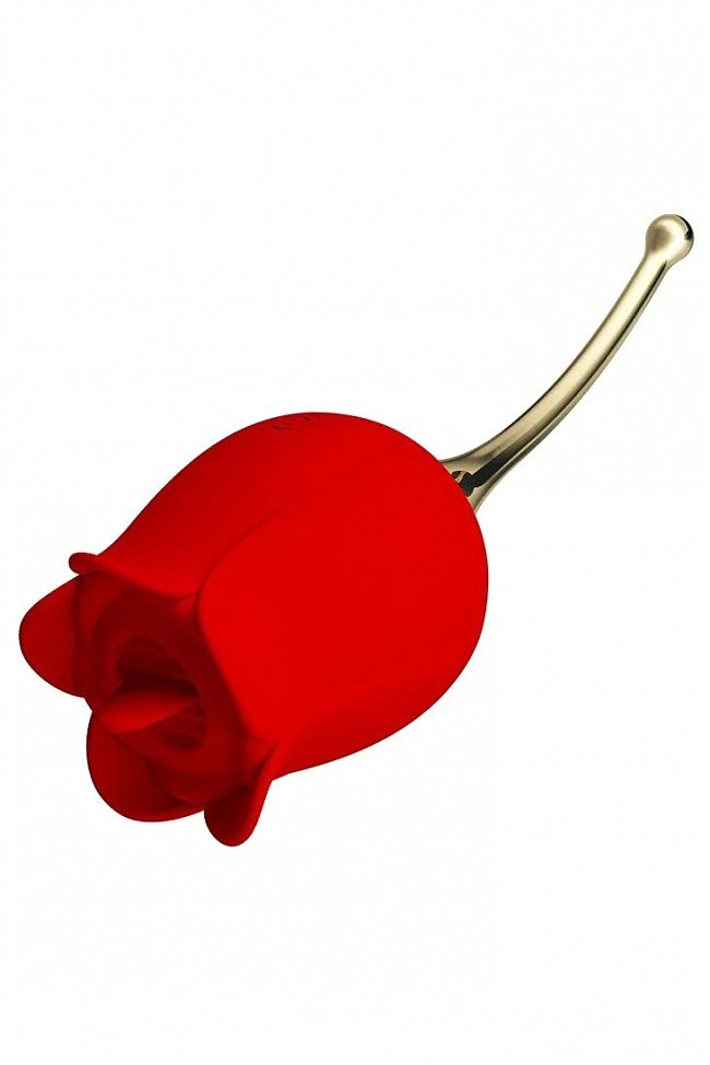 Кліторальний стимулятор Pretty Love Rose Lover Licking Stimulator Red