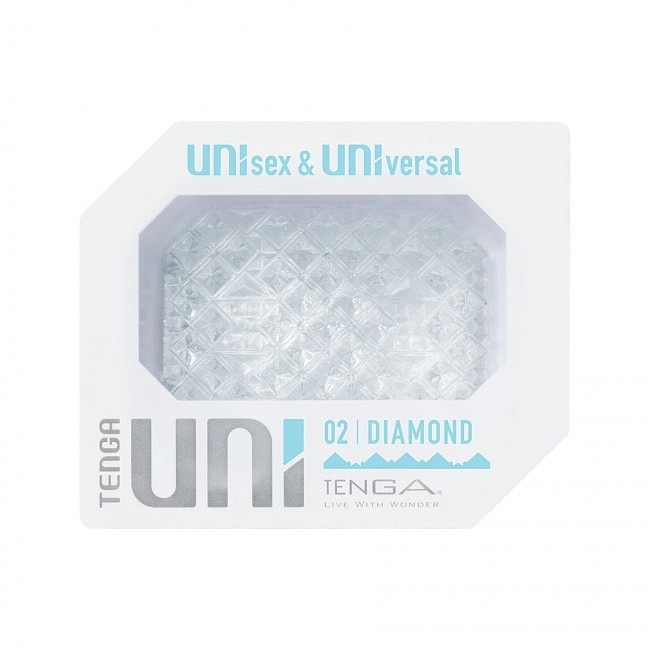 Мастурбатор Tenga UNI Diamond, колір білий.