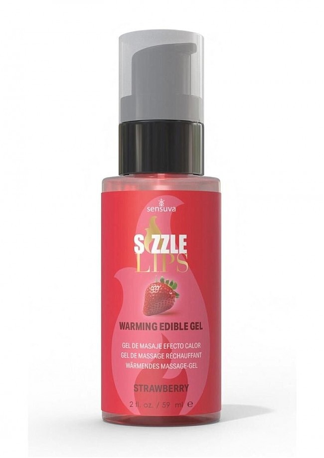 Теплий масажний гель Sensuva - Sizzle Lips Butter Rum (59 мл), без цукру, їстівний (Butter Rum)