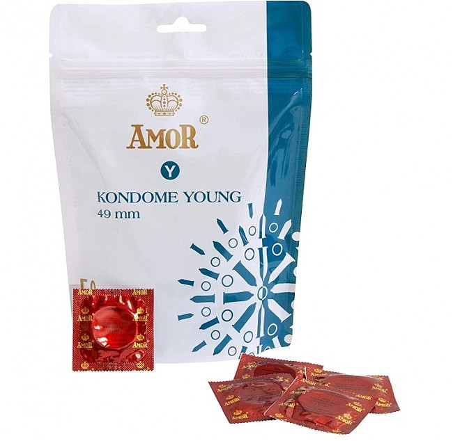 Презервативи  Amor Young, 49 мм.