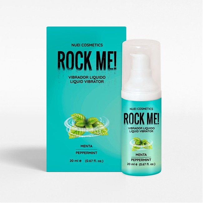 Рідкий вібратор середньої-високої інтенсивності ROCK ME! Nuei, смак м'яти 20 мл