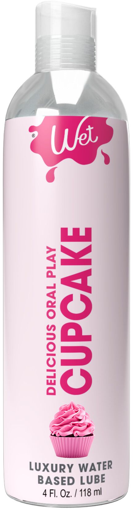 Смачний лубрикант на водній основі Wet Oral Play Cupcake, без цукру, 118 мл