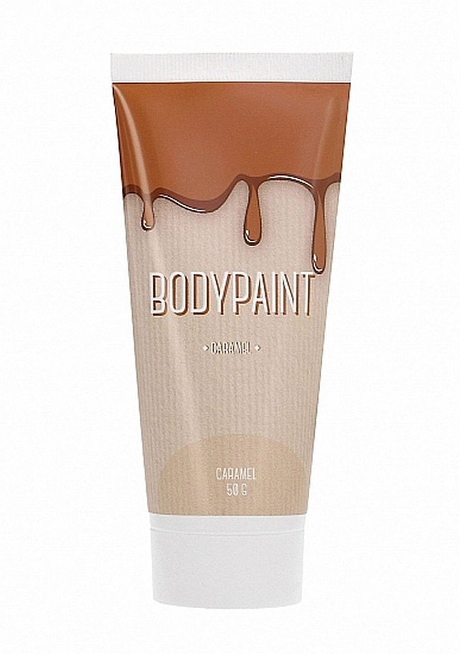 Смачна фарба для живопису по тілу Bodypaint Caramel, смак і запах карамелі, 50 г