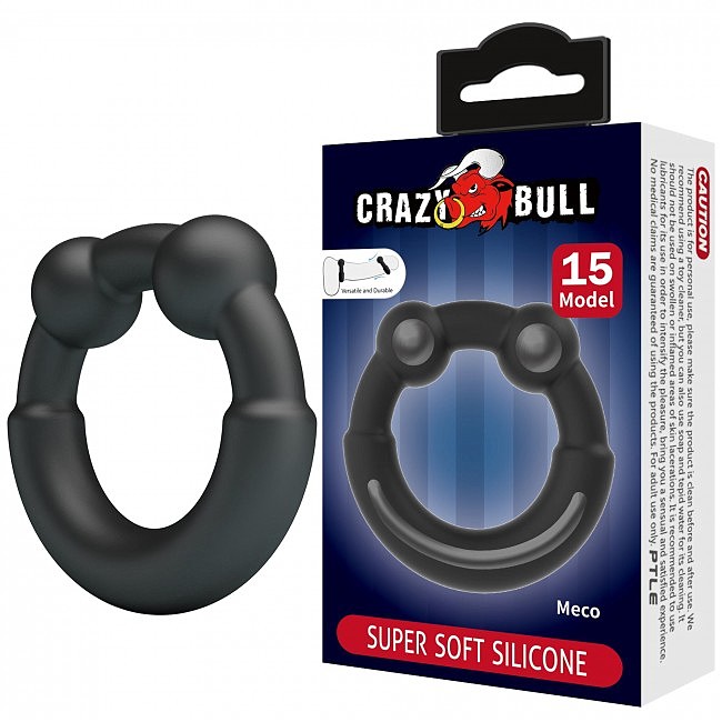 Ерекційне кільце на пеніс Crazy Bull Super Soft Silicone Meco, силікон