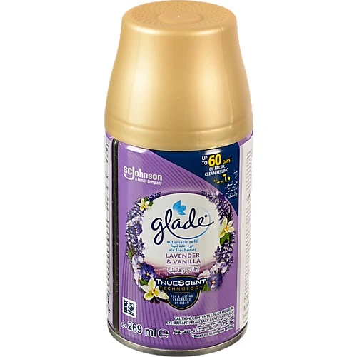 Балон змінний для автоматичного освіжувача Lavander&Vanilla Glade 269мл