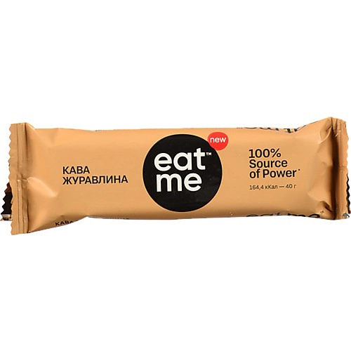 Батончик EatMe злаковий з журавлиною та кавою, 40 г