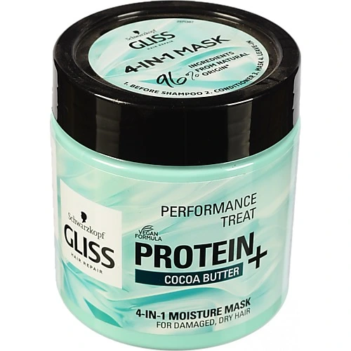 Маска 4 в 1 GLISS 400 мл Miracle Balm Зволоження для пошкодженого. сухого волосся
