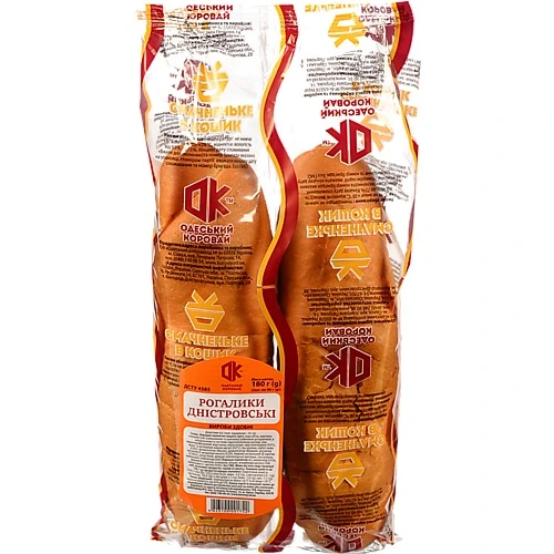 Рогалики Дністровські Одеський хлібозавод 4, 180 г (2?90 г)