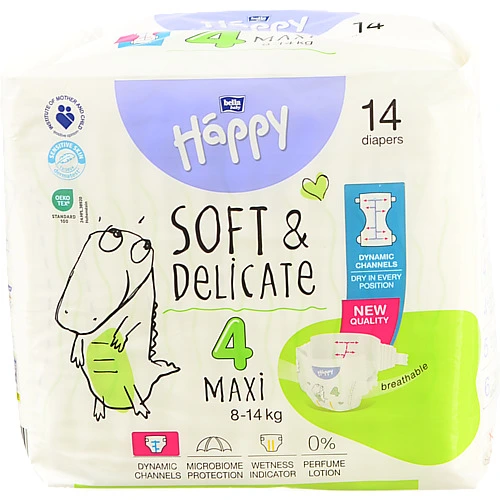 Підгузники Happy Bella Baby Maxi 8-18кг 12шт