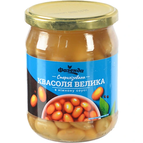 Квасоля Фазенда 500г велика ніжний соус