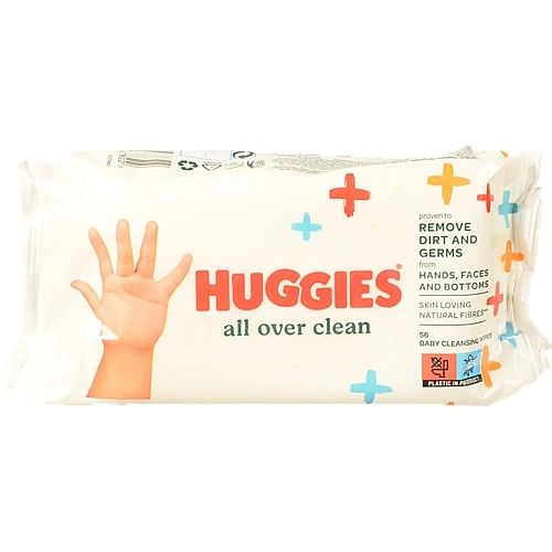 Серветки вологі дитячі багатошарові Huggies 56шт