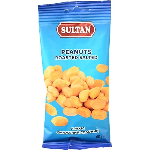 Арахіс смажений солоний Sultan 60г
