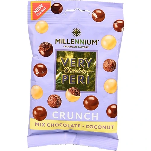 Драже Crunch у молочному та білому шоколаді з кокосом Very Peri Millennium м/у 80г