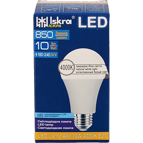 Лампа Led Iskra 10 Вт 4000 К