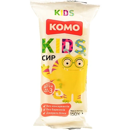 Сир 50% для дітей від 3років напівтвердий Kids Комо м/у 150г