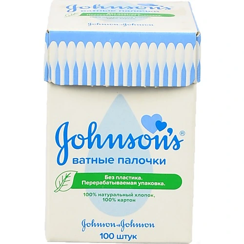 Ватяні палички Johnson's 100шт