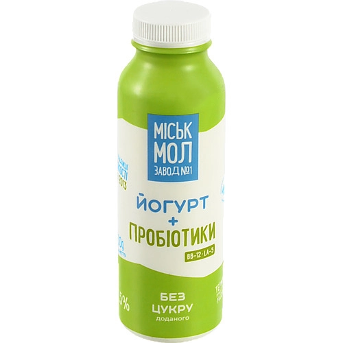 Йогурт ММЗ 330г 2.5 без цукру  пробіотики пет