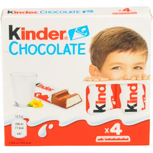 Шоколад молочний з молочною начинкою Chocolate Kinder к/у 4х12.5г