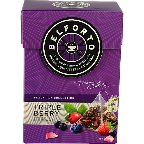 Чай Belforto 20п чорний байховий аромат ягід