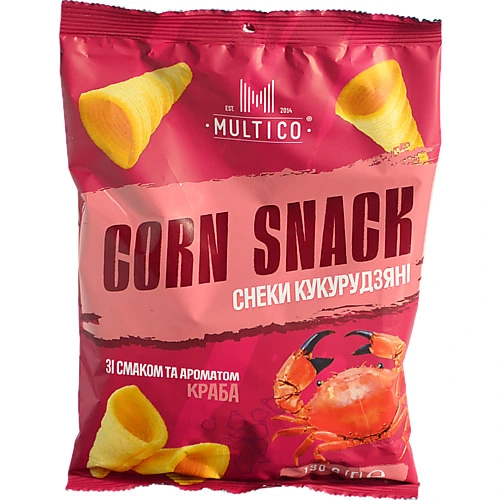 Снеки кукурудзні Multico 130г краб