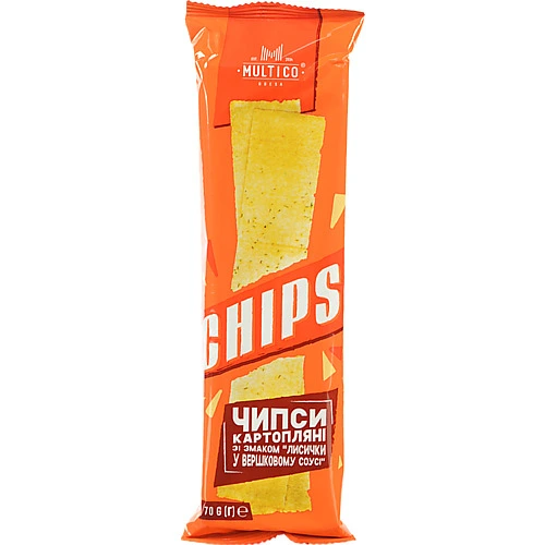 Чипси Multico 70г лисички у вершковому соусі