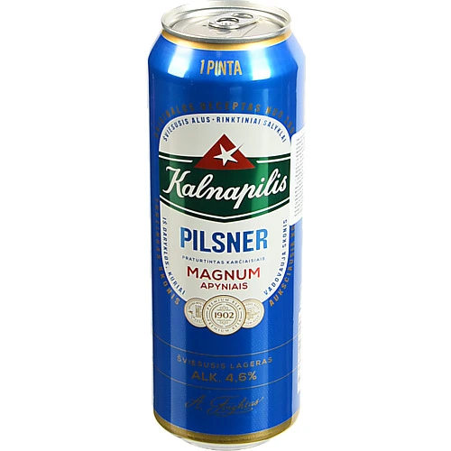 Пиво Kalnapilis Pilsner 0.568л бляшанка