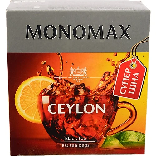 Чай Мономах Цейлонський чорний 100 пакетиків