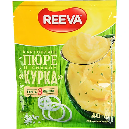 Пюре картопляне Reeva з куркою 40г