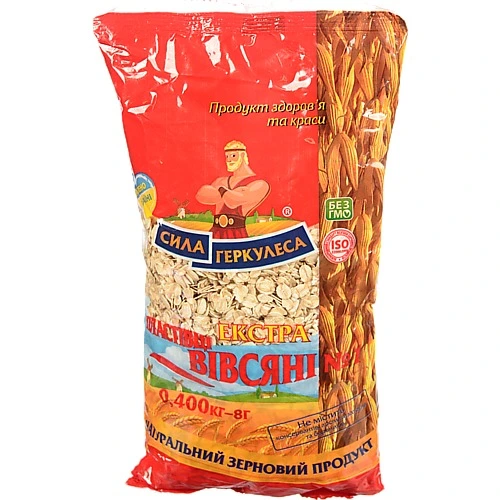 Пластiвцi Сила Геркулеса 400г вiвсянi 1