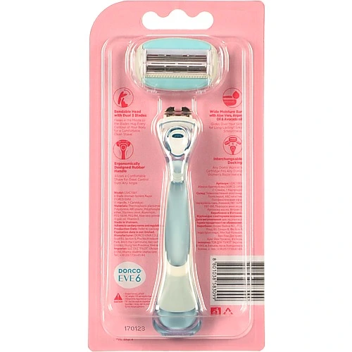 Бритва Dorco жіноча системна 6лез