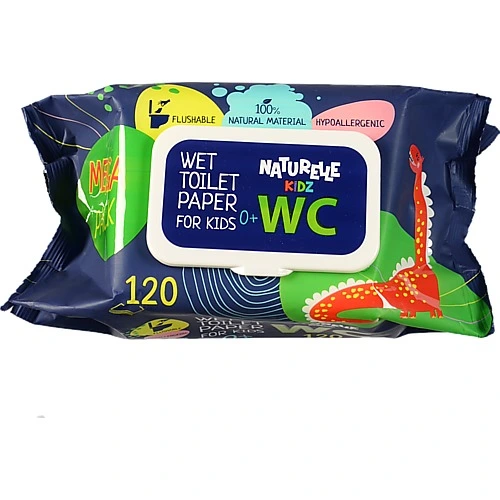 Вологий туалет.папір Naturelle kidz 120шт.