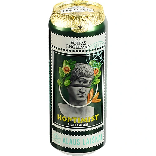 Пиво Volfas Engelman Hoptimist 0.5л Світле Лагер