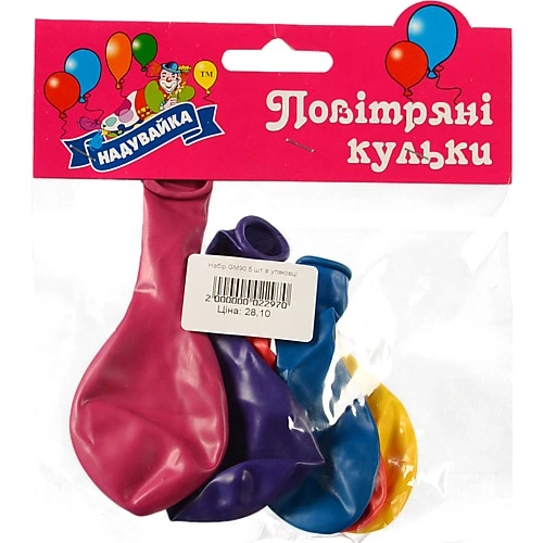 Повiтрянi кульки Надувайка 5шт GM90