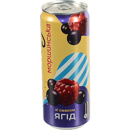 Напій Лимонада Моршинська 0.33л ягоди сл.газ з.б.