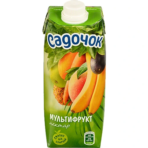 Нектар з м'якоттю Мультифрукт Садочок 0,5л