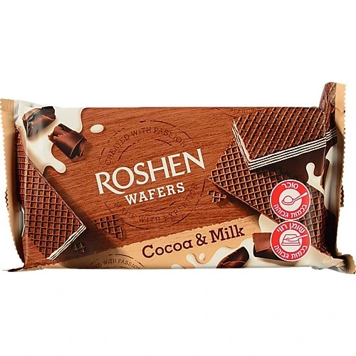 Вафлі Рошен Cocoa&Milk 216г