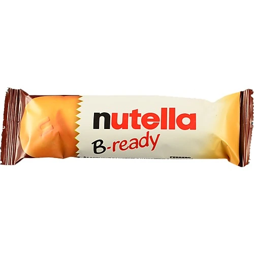 Батончик Nutella B-ready вафельний з начинкою з горіхової пасти з какао та вафельних кульок, 22 г