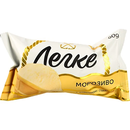 Морозиво О-деса 60г стакан бiле легке