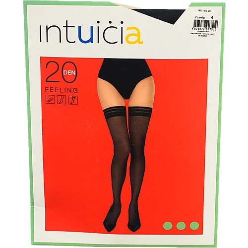 Панчоха ІНТУІЦІЯ Панчоха 20 ЧОРНИЙ 4