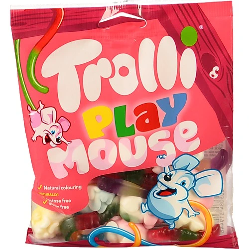 Цукерки жувальні Play Mouse Trolli м/у 100г