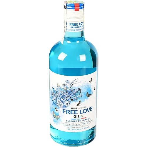 Джин Free love 0.7л blue mood 37.5%