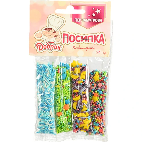 Посипка кондитерська Перламутрова Добрик м/у 24г