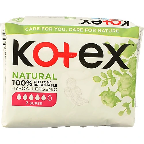 Прокладки Kotex 7шт natural супер