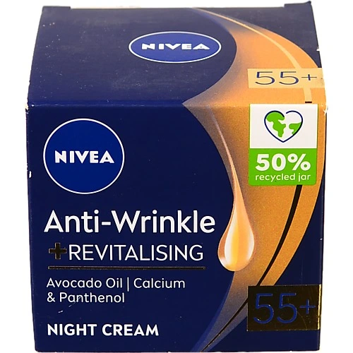 Крем нічний Anti-Wrinkle Revitalizing 55+ Nivea 50мл