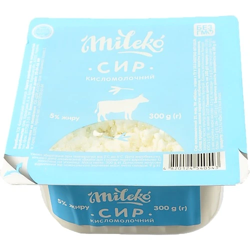 Сир к.м. Mileko 300г 5% ван.
