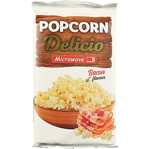 Попкорн Delicio 90г бекон мікро