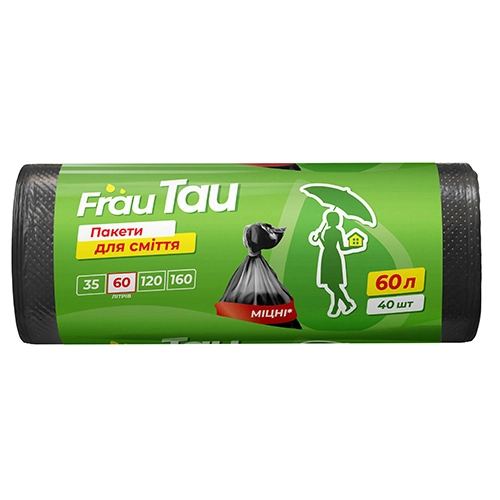 Пакети Frau Tau 60л 40шт д.сміття