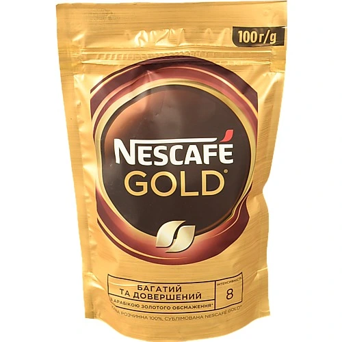 Кава розчинна сублімована Gold Nescafe д/п 100г