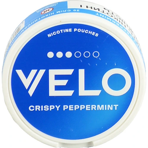 Подушечки нікотиновмісні безтютюнові Crispy peppermint Класичний Velo 20х0.7г