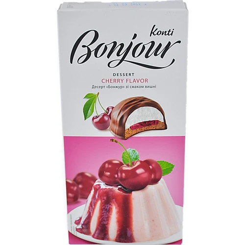Печиво Бонжур 232г черрі